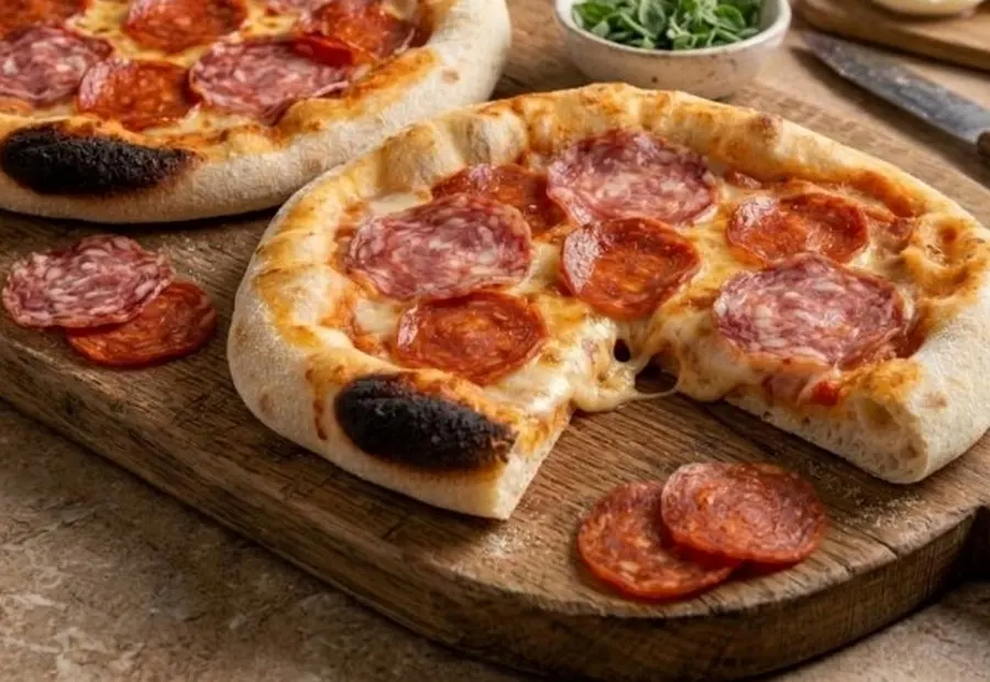Pizza Salami y Pepperoni — SERVUS